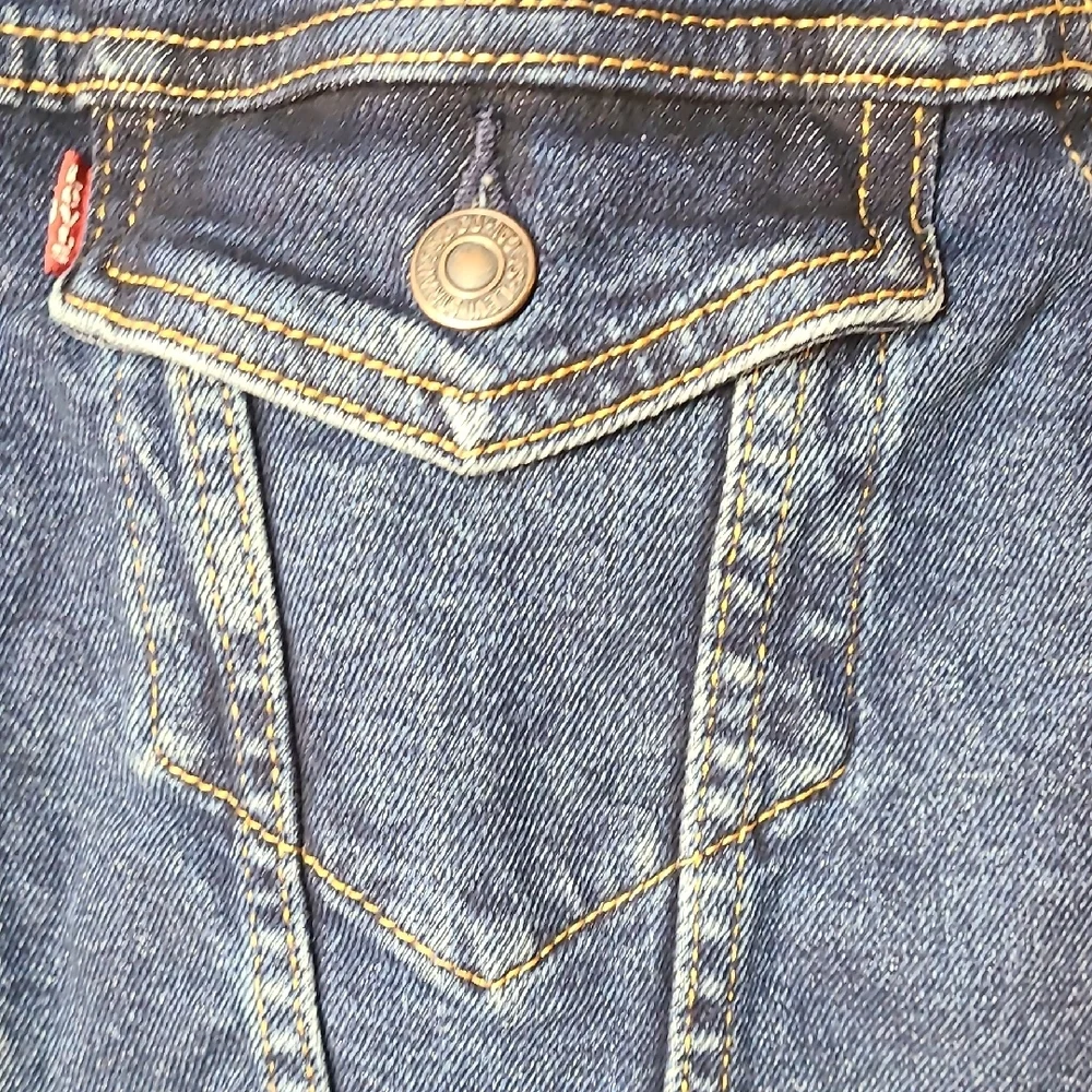 Levi's Men's Dark Blue Denim Jean Jacket - Picture 4 of 13